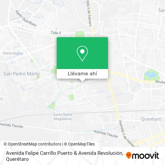 Mapa de Avenida Felipe Carrillo Puerto & Avenida Revolución