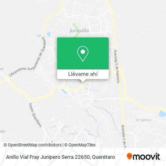 Mapa de Anillo Vial Fray Junípero Serra 22650