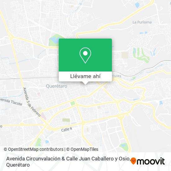 Mapa de Avenida Circunvalación & Calle Juan Caballero y Osio