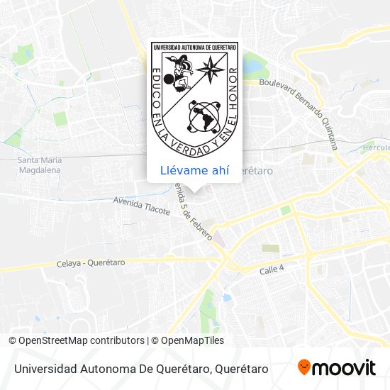 Mapa de Universidad Autonoma De Querétaro