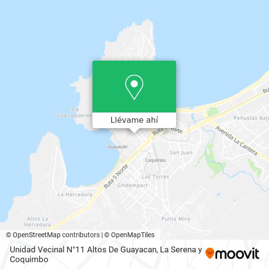 Mapa de Unidad Vecinal N°11 Altos De Guayacan