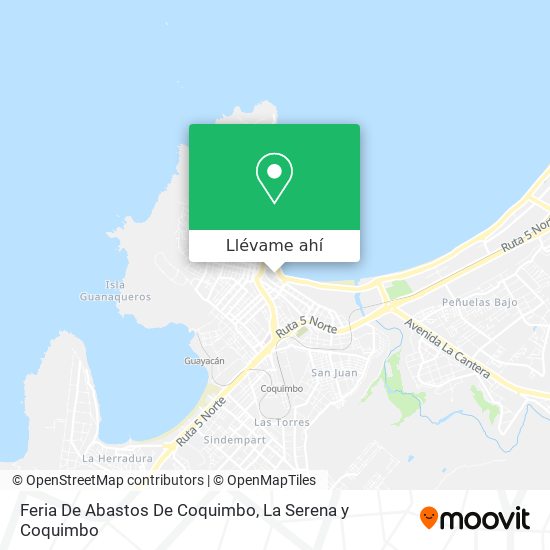 Mapa de Feria De Abastos De Coquimbo