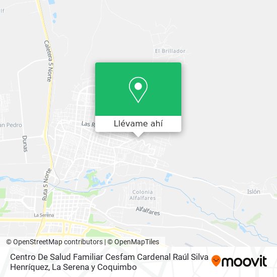 Mapa de Centro De Salud Familiar Cesfam Cardenal Raúl Silva Henríquez