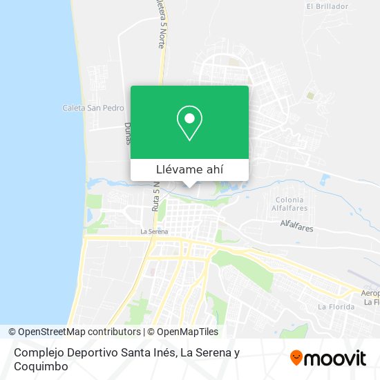 Mapa de Complejo Deportivo Santa Inés
