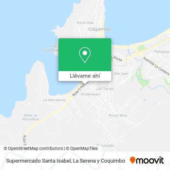 Mapa de Supermercado Santa Isabel