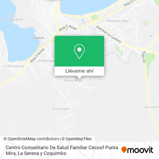Mapa de Centro Comunitario De Salud Familiar Cecosf Punta Mira