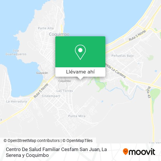 Mapa de Centro De Salud Familiar Cesfam San Juan