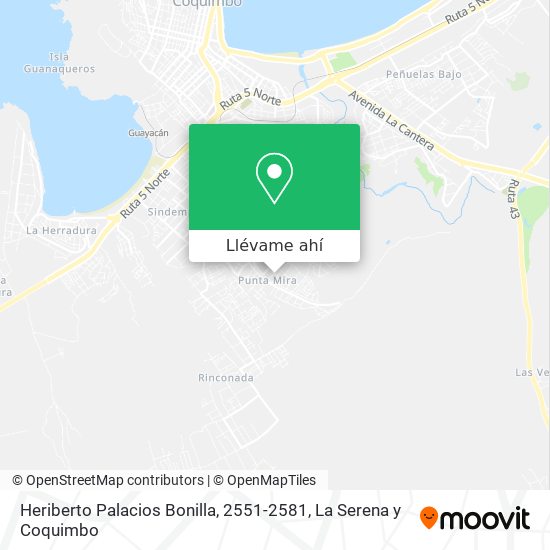 Mapa de Heriberto Palacios Bonilla, 2551-2581