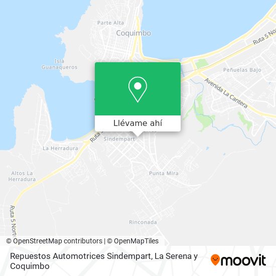 Mapa de Repuestos Automotrices Sindempart