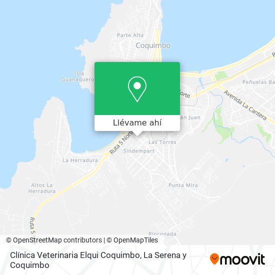 Mapa de Clínica Veterinaria Elqui Coquimbo
