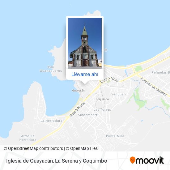 Mapa de Iglesia de Guayacán