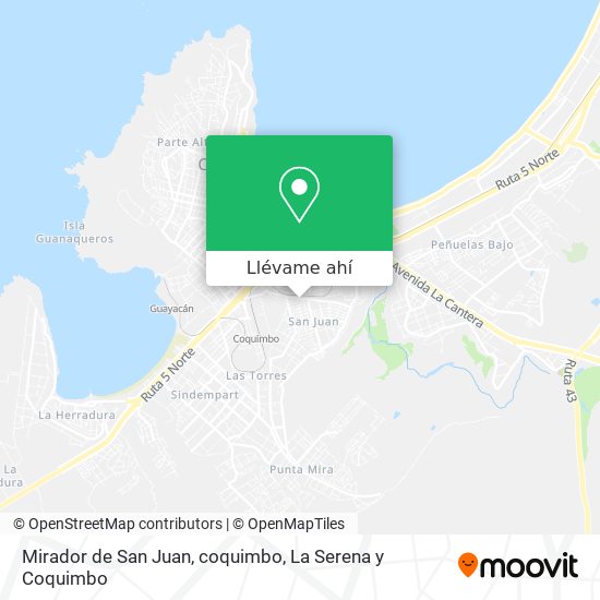Mapa de Mirador de San Juan, coquimbo