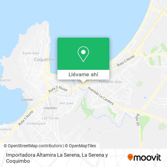 Mapa de Importadora Altamira La Serena