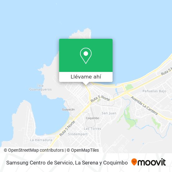Mapa de Samsung Centro de Servicio
