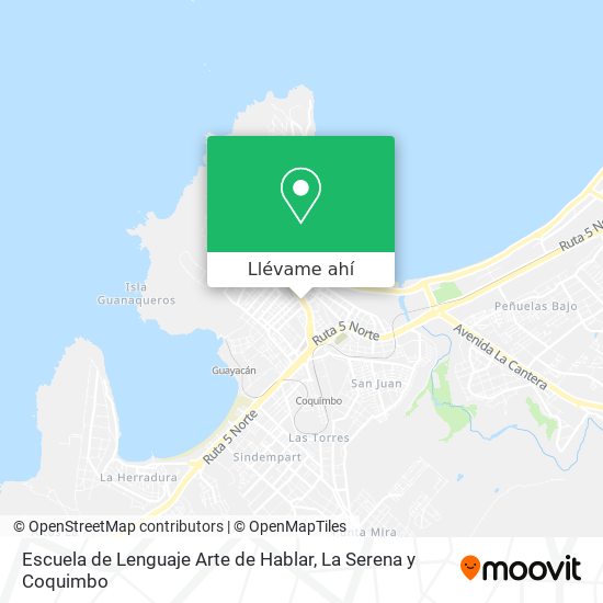 Mapa de Escuela de Lenguaje Arte de Hablar