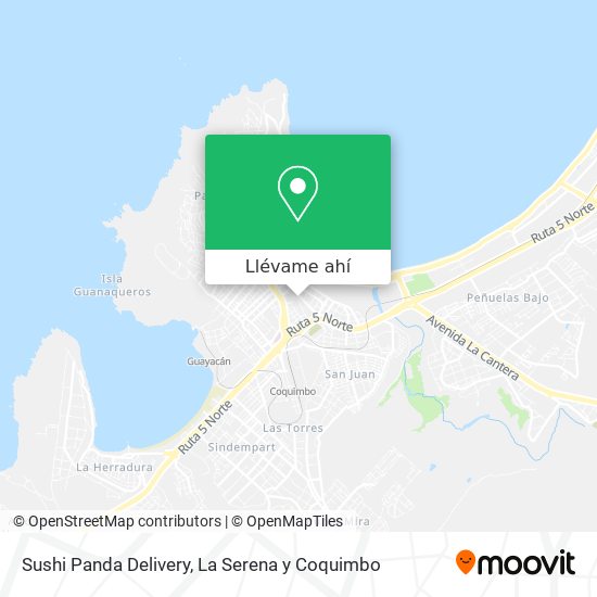 Mapa de Sushi Panda Delivery