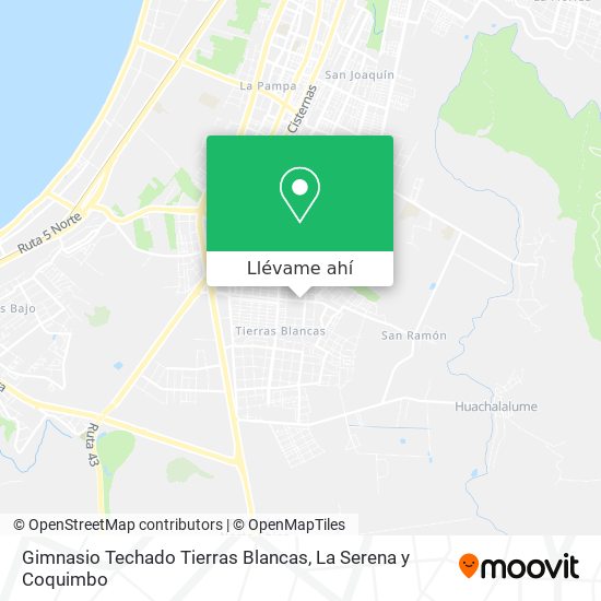 Mapa de Gimnasio Techado Tierras Blancas