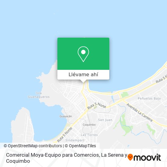 Mapa de Comercial Moya-Equipo para Comercios