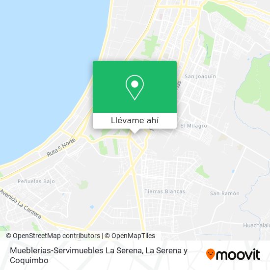 Mapa de Mueblerias-Servimuebles La Serena