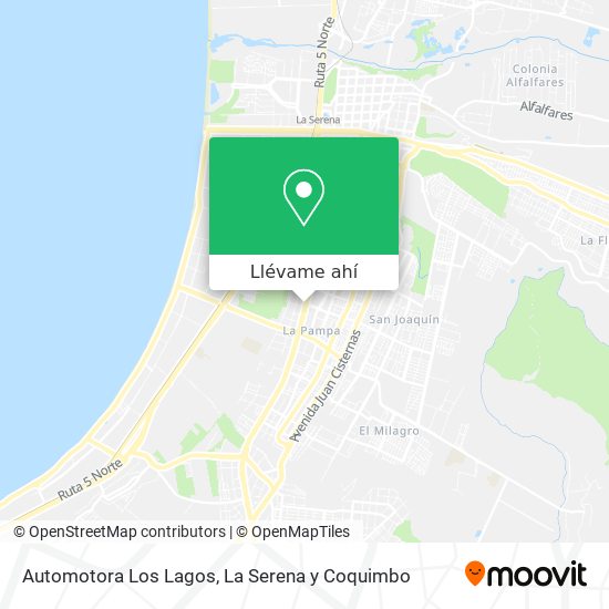 Mapa de Automotora Los Lagos