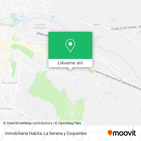 Mapa de Inmobiliaria Habita