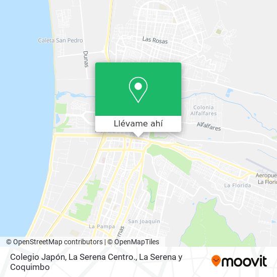 Mapa de Colegio Japón, La Serena Centro.