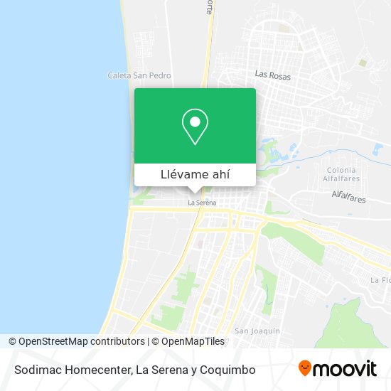 Mapa de Sodimac Homecenter