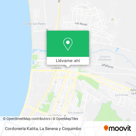 Mapa de Cordonería Katita