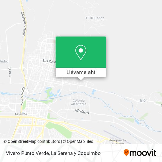 Mapa de Vivero Punto Verde