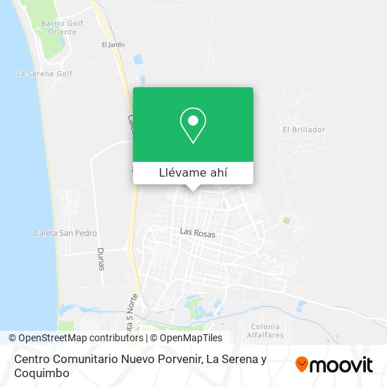 Mapa de Centro Comunitario Nuevo Porvenir