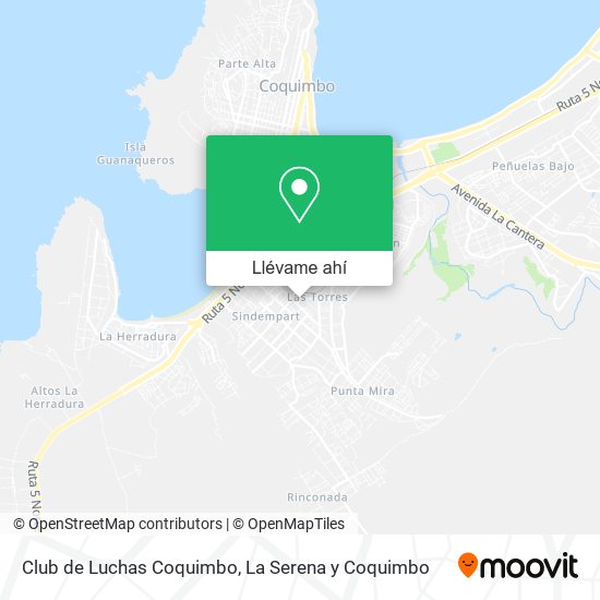 Mapa de Club de Luchas Coquimbo