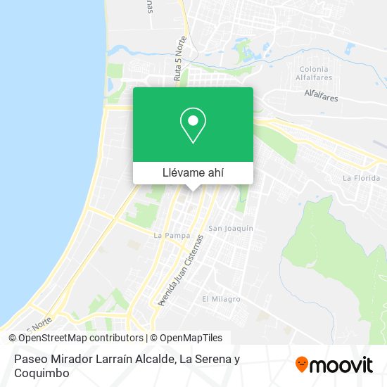 Mapa de Paseo Mirador Larraín Alcalde