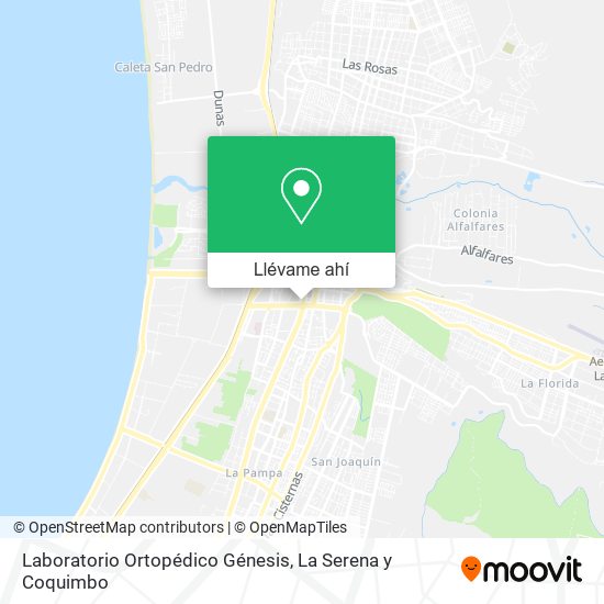 Mapa de Laboratorio Ortopédico Génesis