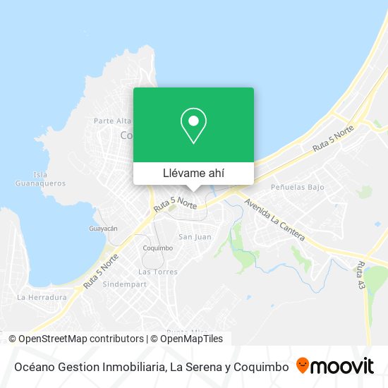 Mapa de Océano Gestion Inmobiliaria