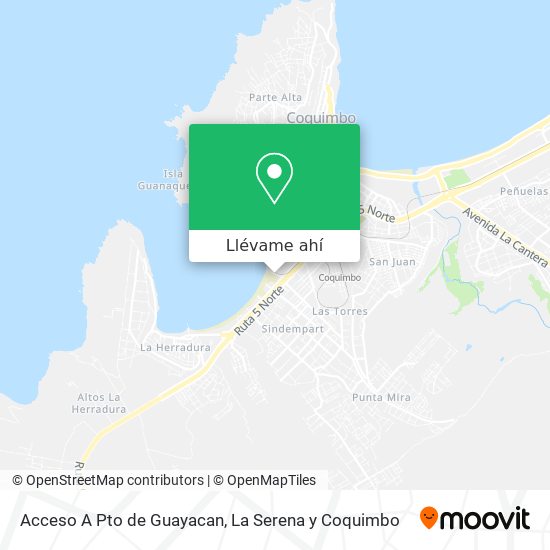 Mapa de Acceso A Pto de Guayacan