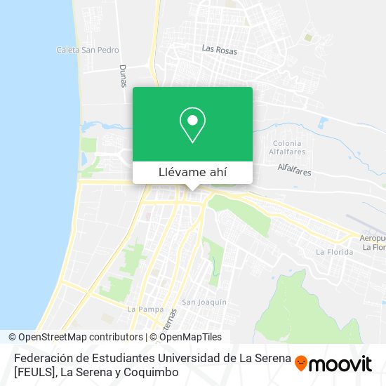 Mapa de Federación de Estudiantes Universidad de La Serena [FEULS]