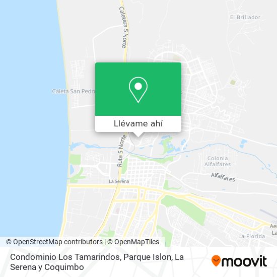 Mapa de Condominio Los Tamarindos, Parque Islon