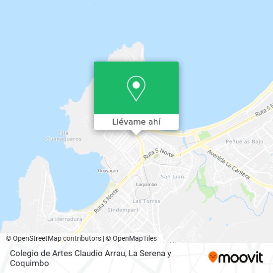 Mapa de Colegio de Artes Claudio Arrau
