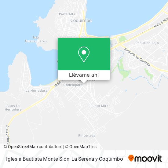 Mapa de Iglesia Bautista Monte Sion