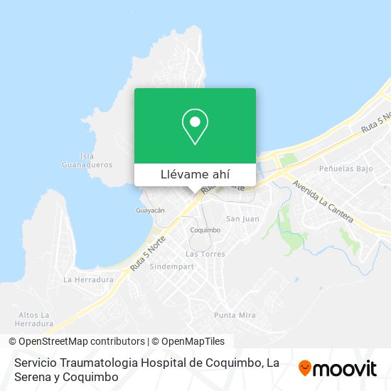 Mapa de Servicio Traumatologia Hospital de Coquimbo