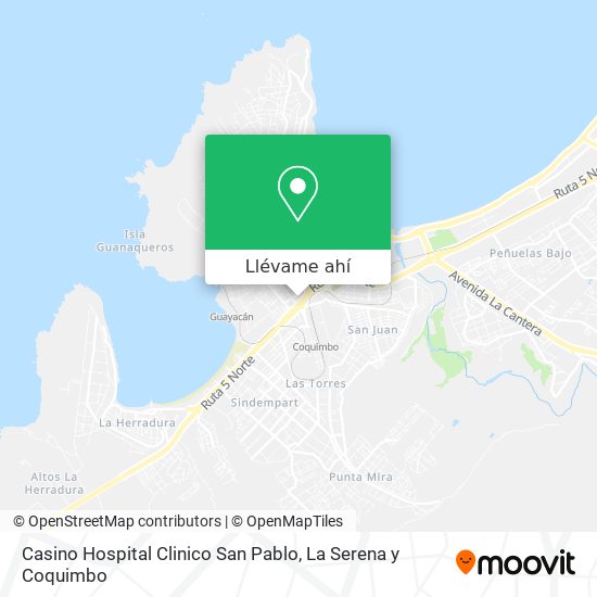 Mapa de Casino Hospital Clinico San Pablo