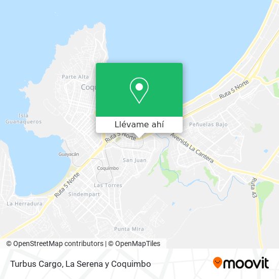 Mapa de Turbus Cargo