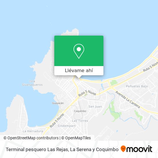 Mapa de Terminal pesquero Las Rejas
