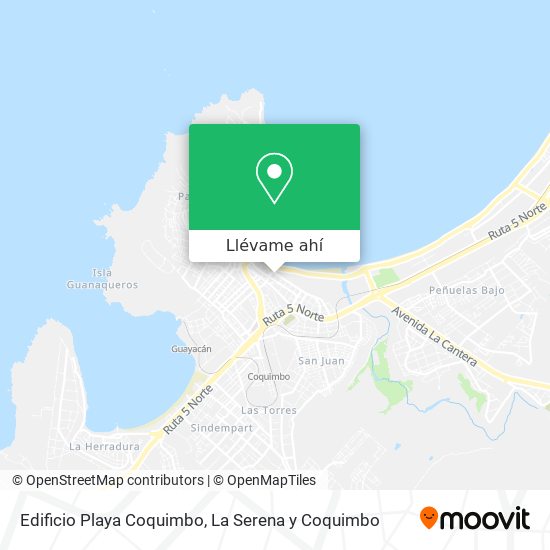 Mapa de Edificio Playa Coquimbo