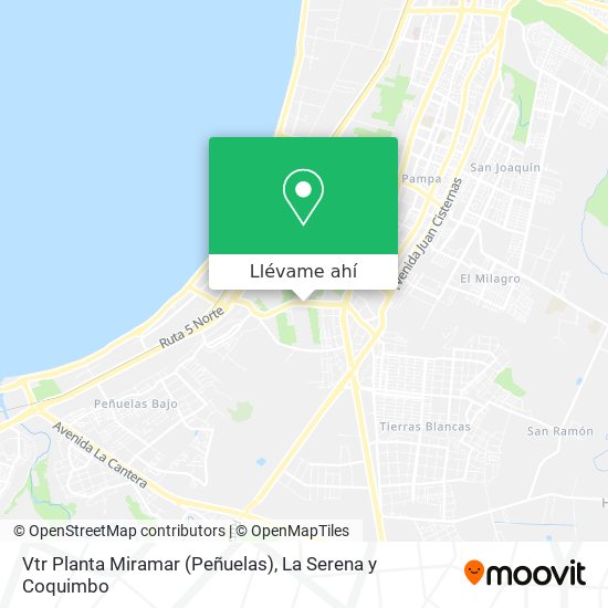 Mapa de Vtr Planta Miramar (Peñuelas)