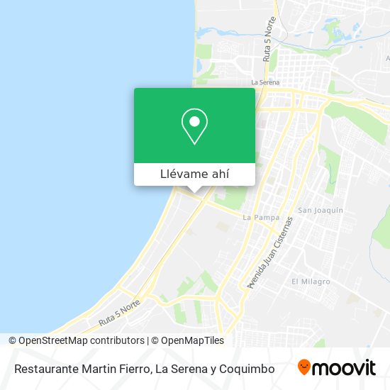 Mapa de Restaurante Martin Fierro