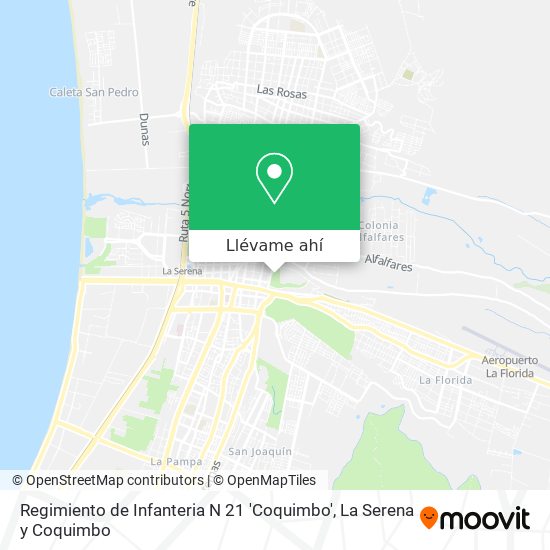 Mapa de Regimiento de Infanteria N 21 'Coquimbo'