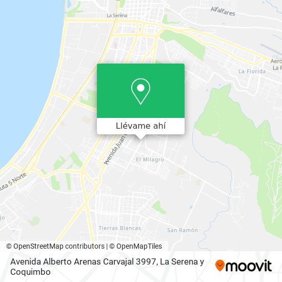 Mapa de Avenida Alberto Arenas Carvajal 3997