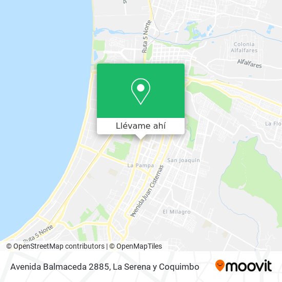 Mapa de Avenida Balmaceda 2885