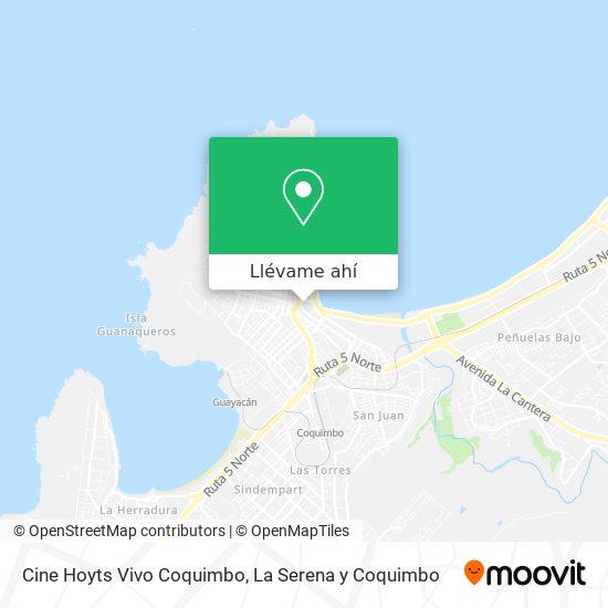 Mapa de Cine Hoyts Vivo Coquimbo